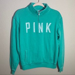 💎Victoria Secret Pink pullover 1/4 zip sweatshirt
